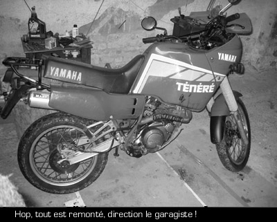 Tenere part pour l'hpital