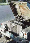 [picture of Landrover lightweight army four wheel drive hood up jpg]